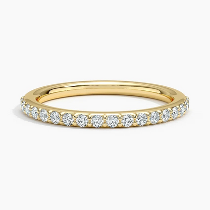 0.24CTW Lab Grown Diamond Solid Gold Wedding Band