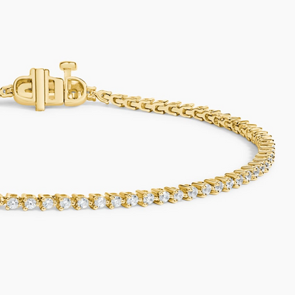 1CTW 7 inch Three Prong Lab Grown Diamond Tennis Bracelet