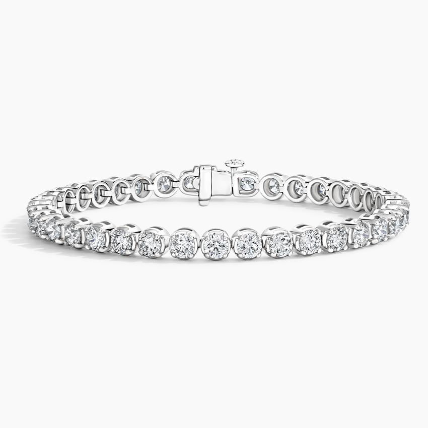 10CTW 7 inch Prong Set Lab Grown Diamond Tennis Bracelet