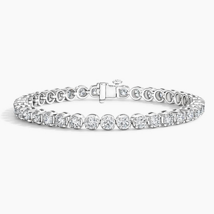 10CTW 7 inch Prong Set Lab Grown Diamond Tennis Bracelet
