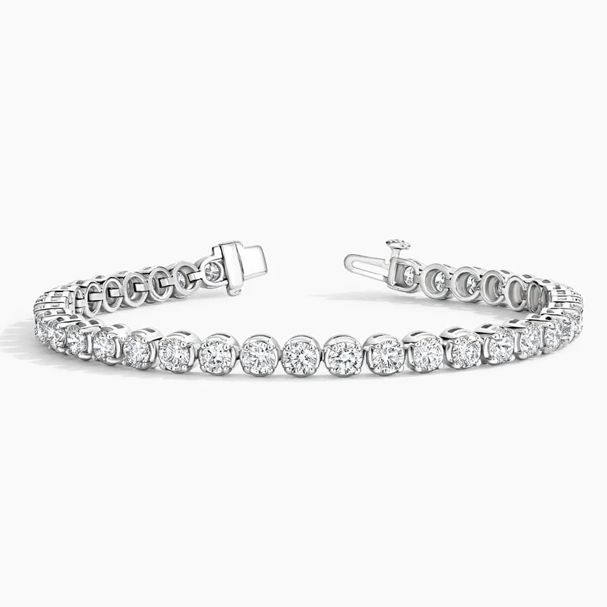10CTW 7 inch Prong Set Lab Grown Diamond Tennis Bracelet