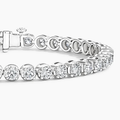 10CTW 7 inch Prong Set Lab Grown Diamond Tennis Bracelet