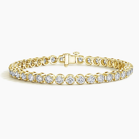 10CTW 7 inch Prong Set Lab Grown Diamond Tennis Bracelet