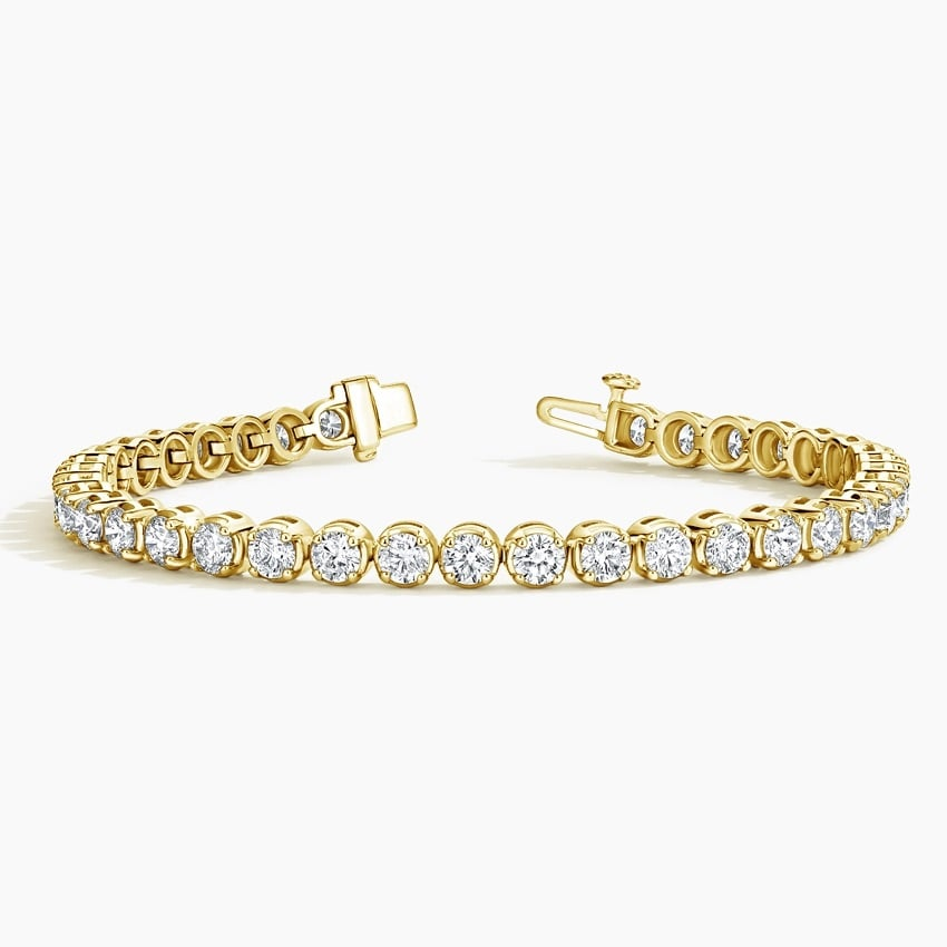 10CTW 7 inch Prong Set Lab Grown Diamond Tennis Bracelet