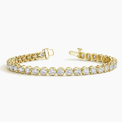 10CTW 7 inch Prong Set Lab Grown Diamond Tennis Bracelet