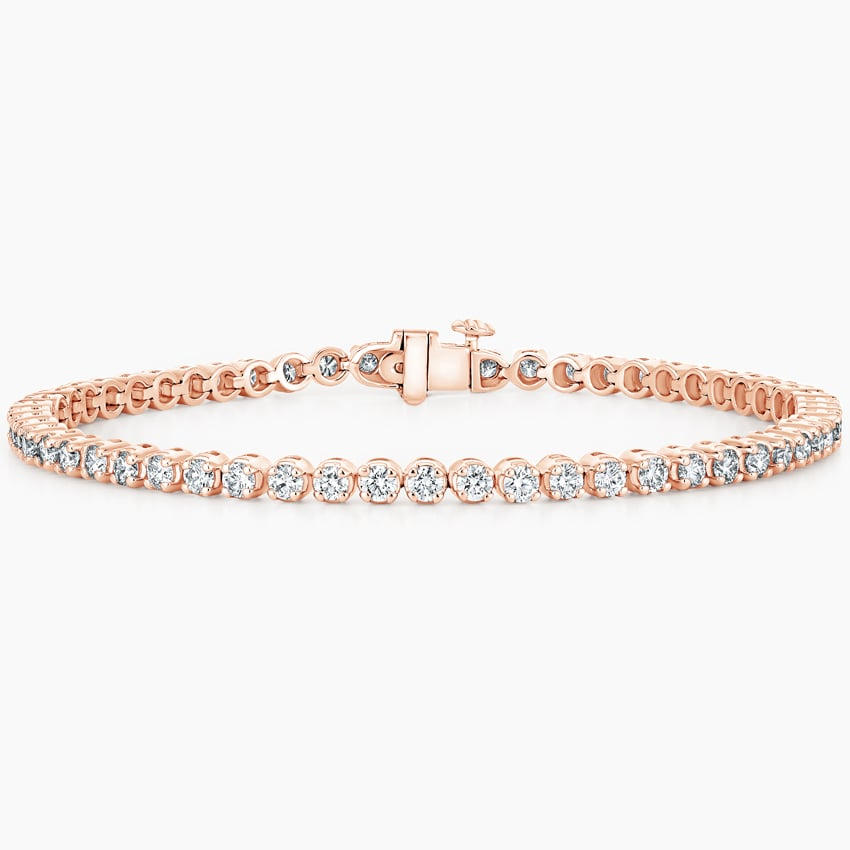 3CTW 7 inch Lab Grown Diamond Tennis Bracelet in Gold