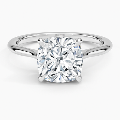 21/2Ct Cushion Lab Grown Diamond Solitaire Ring