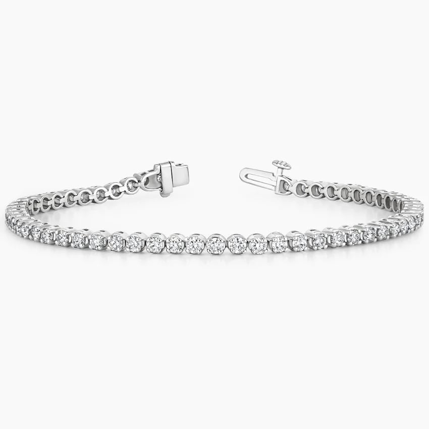 3CTW 7 inch Lab Grown Diamond Tennis Bracelet in Gold