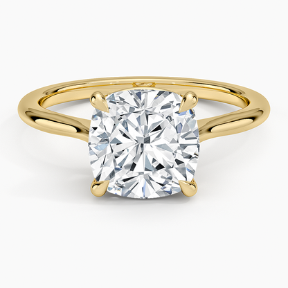 21/2Ct Cushion Lab Grown Diamond Solitaire Ring