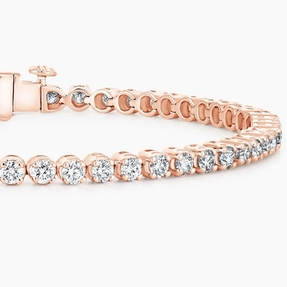 3CTW 7 inch Lab Grown Diamond Tennis Bracelet in Gold