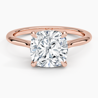 21/2Ct Cushion Lab Grown Diamond Solitaire Ring