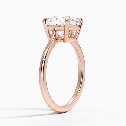 21/2Ct Cushion Lab Grown Diamond Solitaire Ring