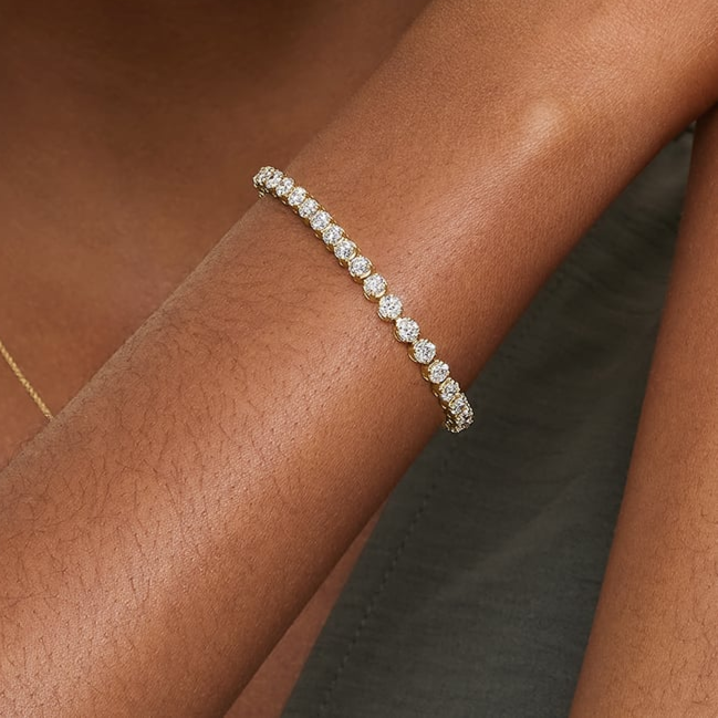 7CTW 7 inch Lab Grown Diamond Simple Tennis Bracelet