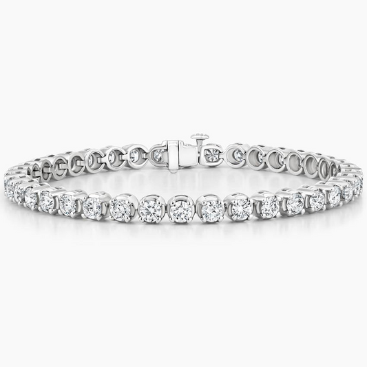 7CTW 7 inch Lab Grown Diamond Simple Tennis Bracelet