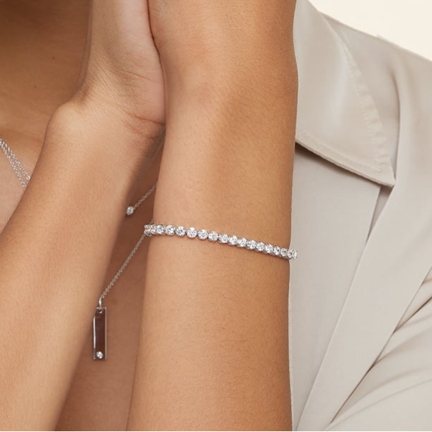 5CTW 7 inch Certified Lab Grown Diamond Trendy Tennis Bracelet