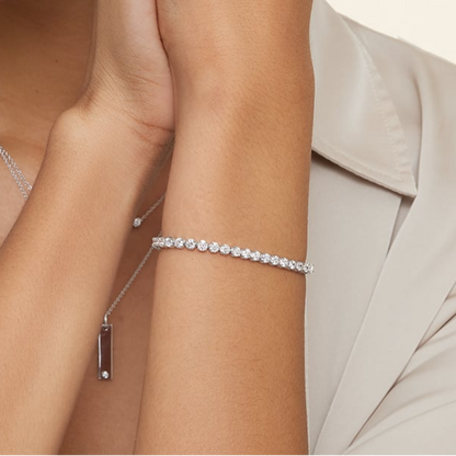 5CTW 7 inch Certified Lab Grown Diamond Trendy Tennis Bracelet