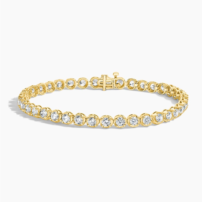 5CTW 7 inch Certified Lab Grown Diamond Trendy Tennis Bracelet