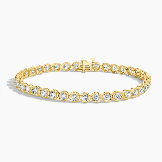 5CTW 7 inch Certified Lab Grown Diamond Trendy Tennis Bracelet