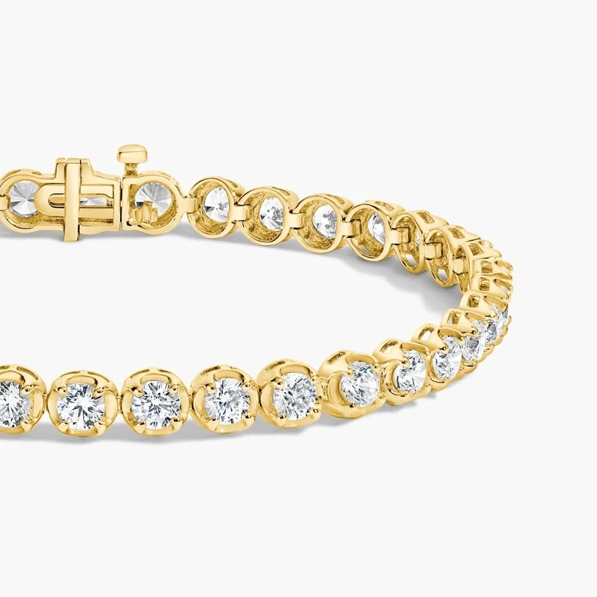 5CTW 7 inch Certified Lab Grown Diamond Trendy Tennis Bracelet