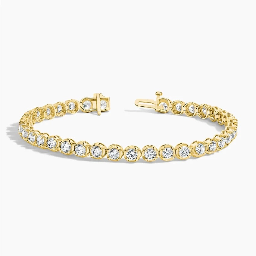 5CTW 7 inch Certified Lab Grown Diamond Trendy Tennis Bracelet