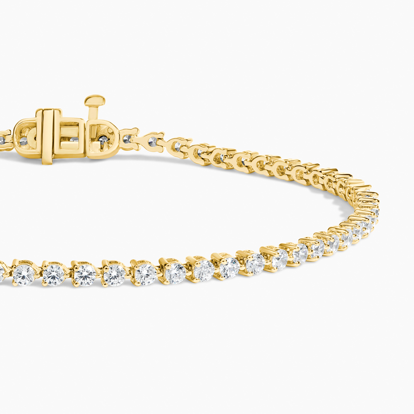 2CTW 7 inch Three Prong Lab Grown Diamond Tennis Bracelet