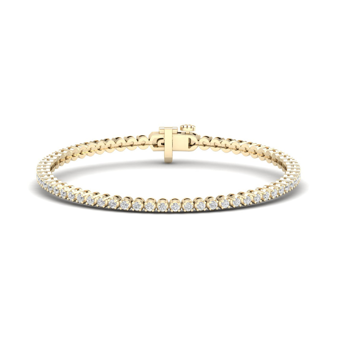 2.00CTW Four Prong Round Lab Grown Diamond Classic Tennis Bracelet