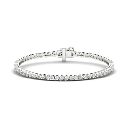 2.00CTW Four Prong Round Lab Grown Diamond Classic Tennis Bracelet