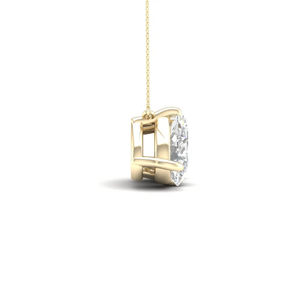 2 CTW Lab Grown Diamond Pear And Oval Pendant