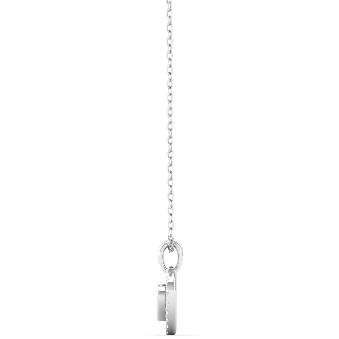 0.15CTW Lab Grown Diamond Heart Pendant