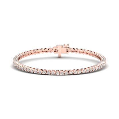 2.00CTW Four Prong Round Lab Grown Diamond Classic Tennis Bracelet