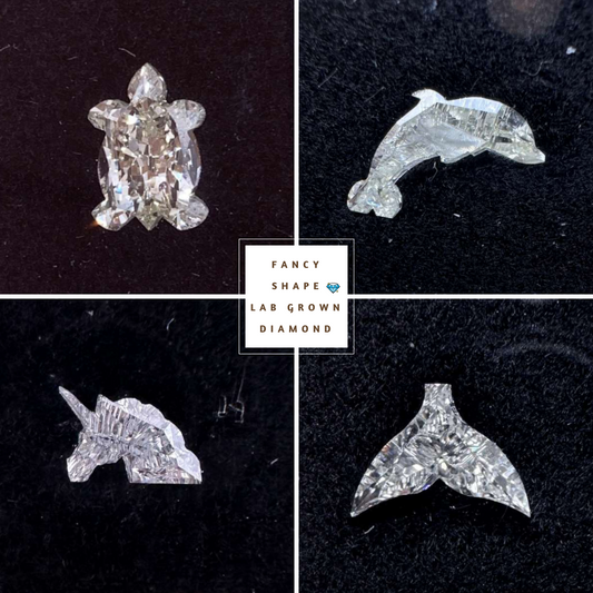 Fish Cut Fancy Shape Lab Grown Diamond  customdiamjewel   