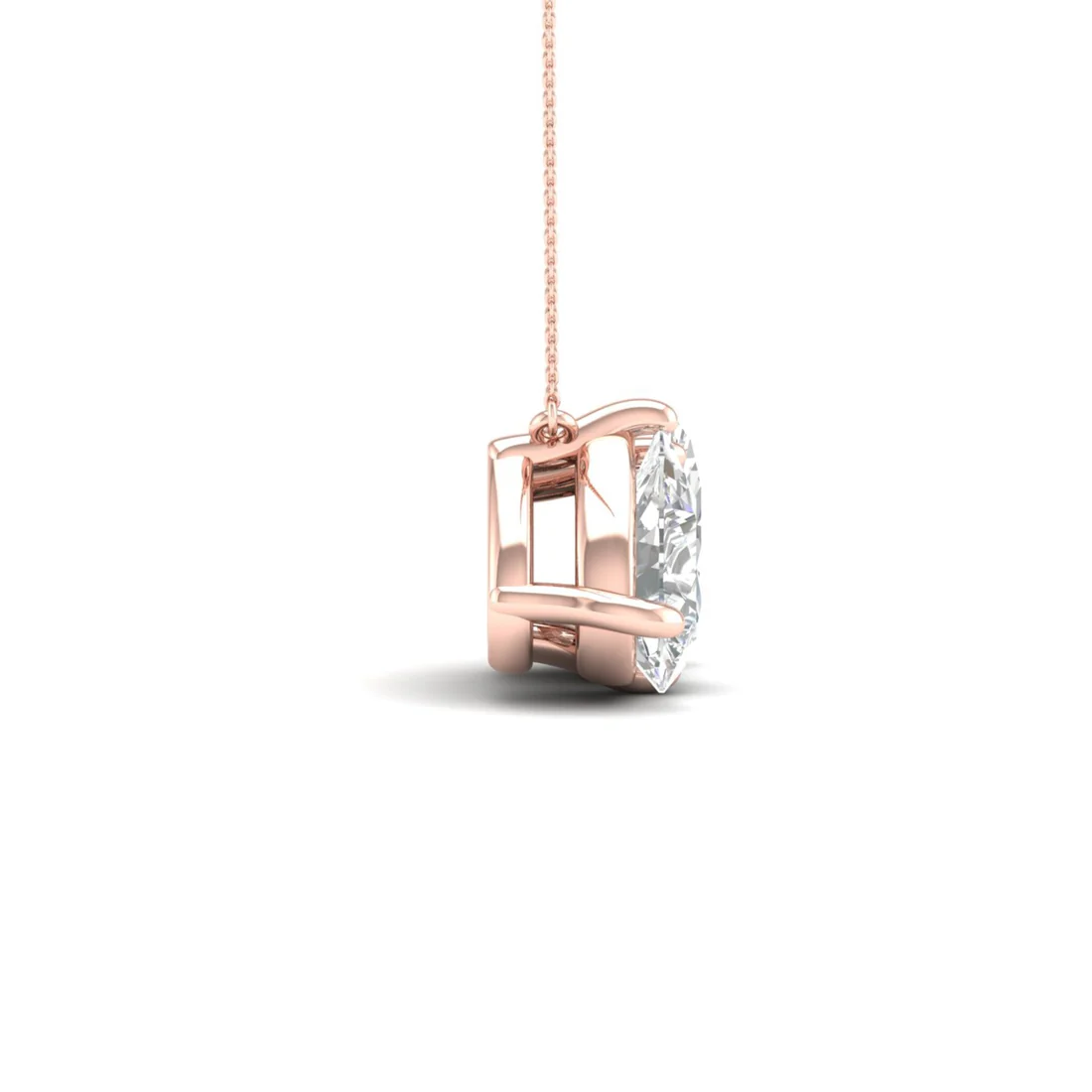 2 CTW Lab Grown Diamond Pear And Oval Pendant