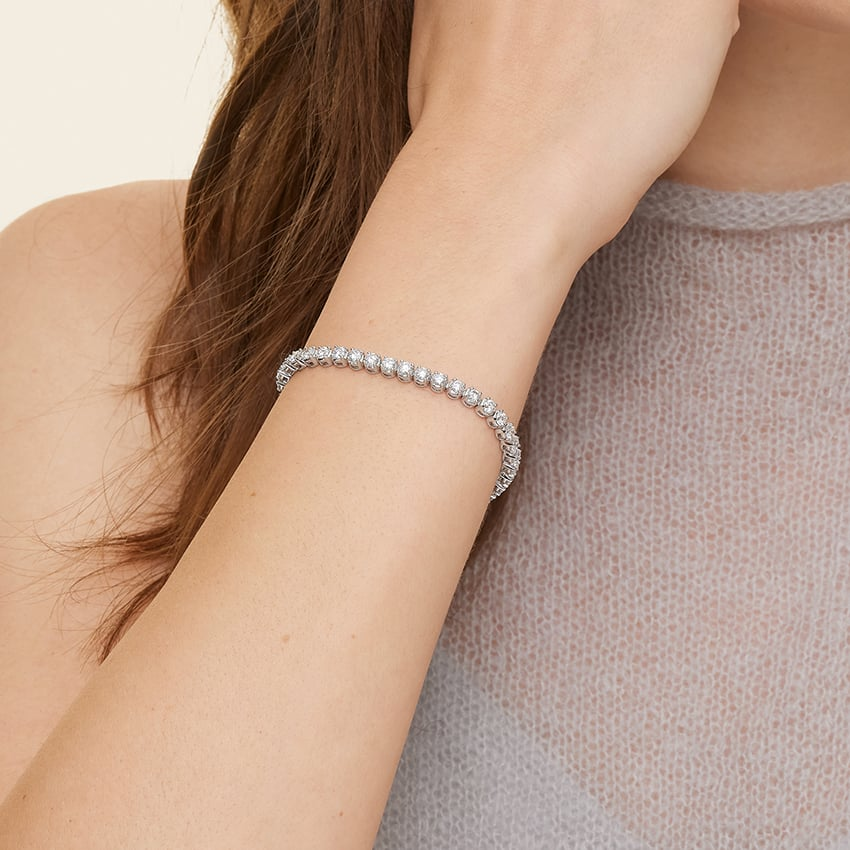 7CTW 6.5 inch Certified Lab Grown Diamond Tennis Bracelet