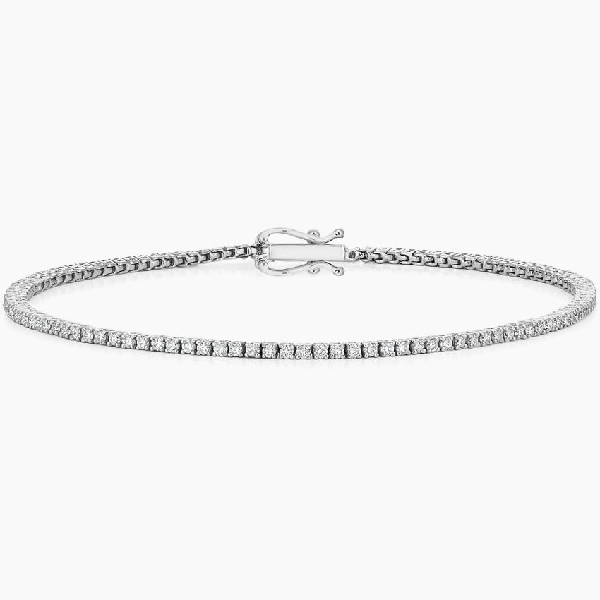 1CTW 7 inch Round Cut Certified Lab Grown Diamond Tennis Bracelet