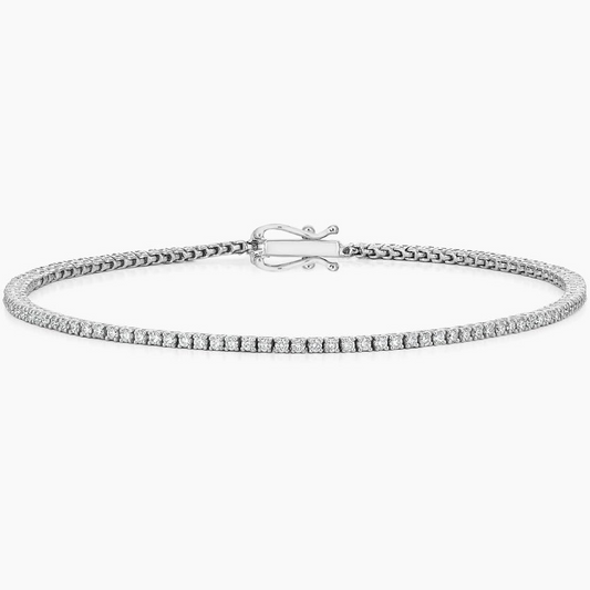 1CTW 7 inch Round Cut Certified Lab Grown Diamond Tennis Bracelet