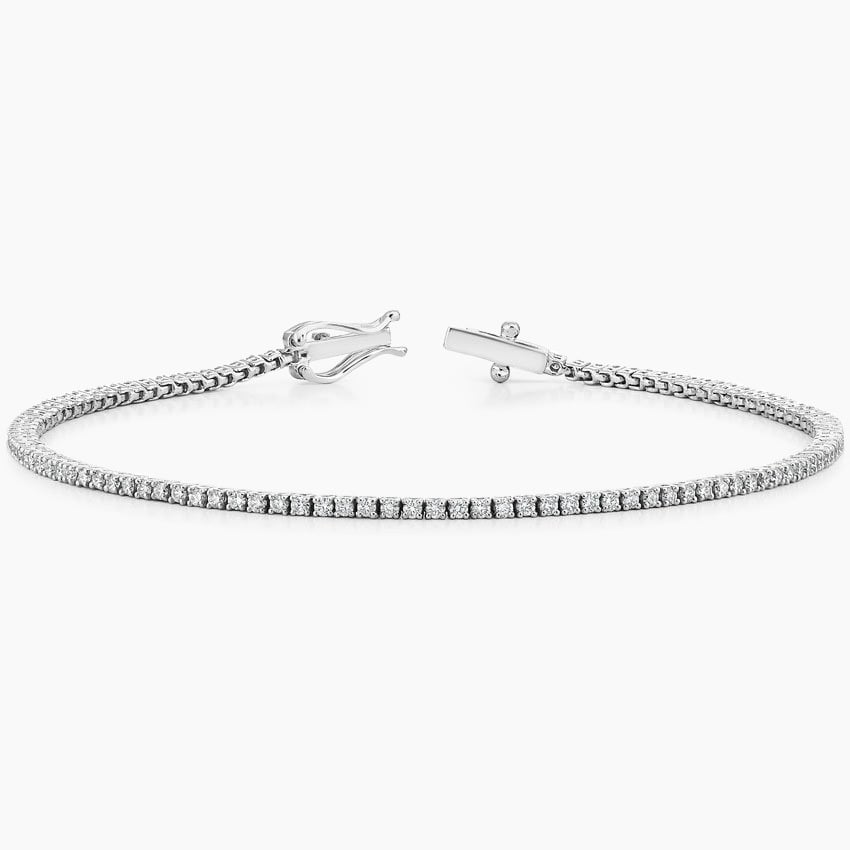 1CTW 7 inch Round Cut Certified Lab Grown Diamond Tennis Bracelet