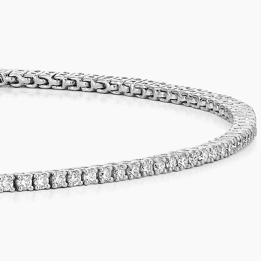 1CTW 7 inch Round Cut Certified Lab Grown Diamond Tennis Bracelet