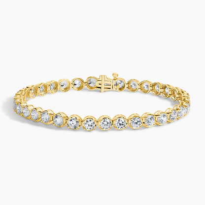 7CTW 7 inch Round Lab Grown Diamond Simple Tennis Bracelet