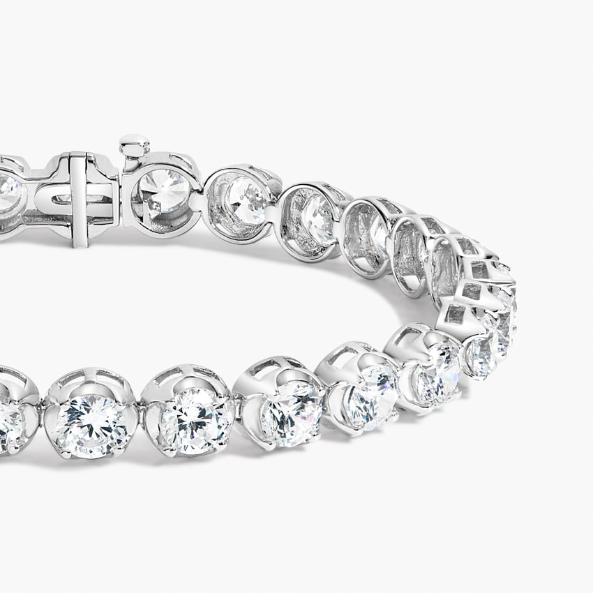 12CTW 7 inch Certified Lab Grown Diamond Tennis Bracelet in Gold