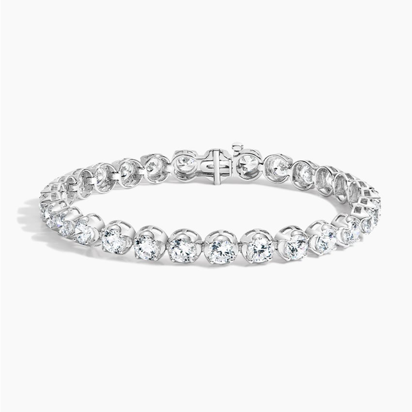 12CTW 7 inch Certified Lab Grown Diamond Tennis Bracelet in Gold