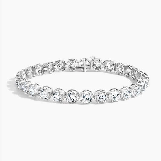 12CTW 7 inch Certified Lab Grown Diamond Tennis Bracelet in Gold