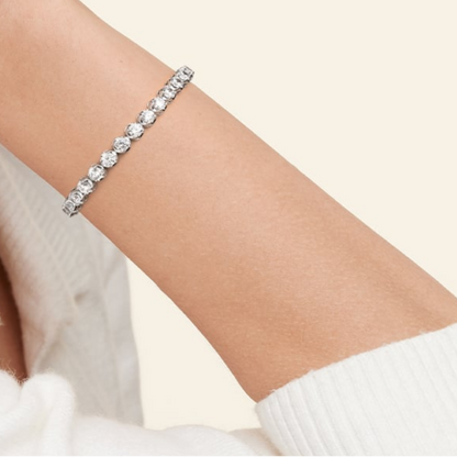 12CTW 7 inch Certified Lab Grown Diamond Tennis Bracelet in Gold