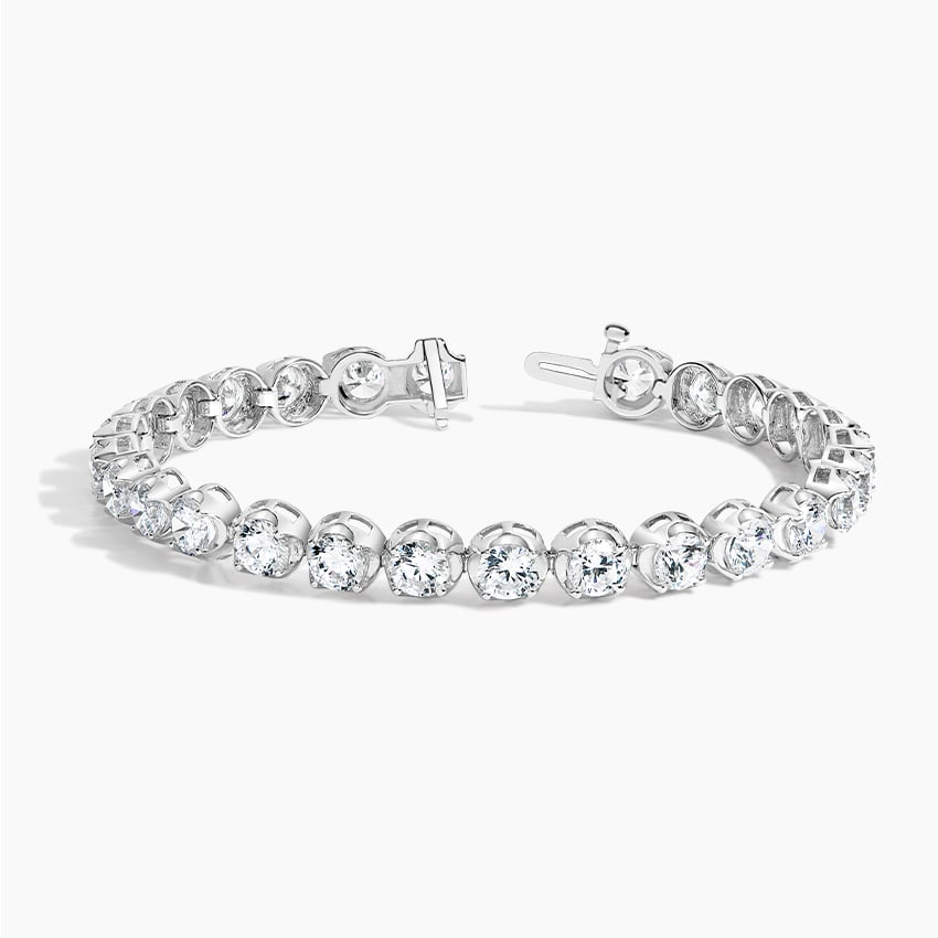 12CTW 7 inch Certified Lab Grown Diamond Tennis Bracelet in Gold