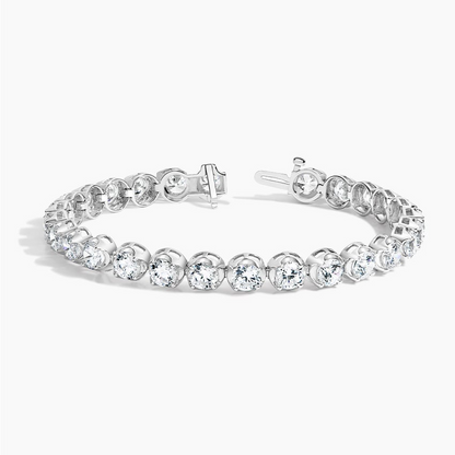 12CTW 7 inch Certified Lab Grown Diamond Tennis Bracelet in Gold