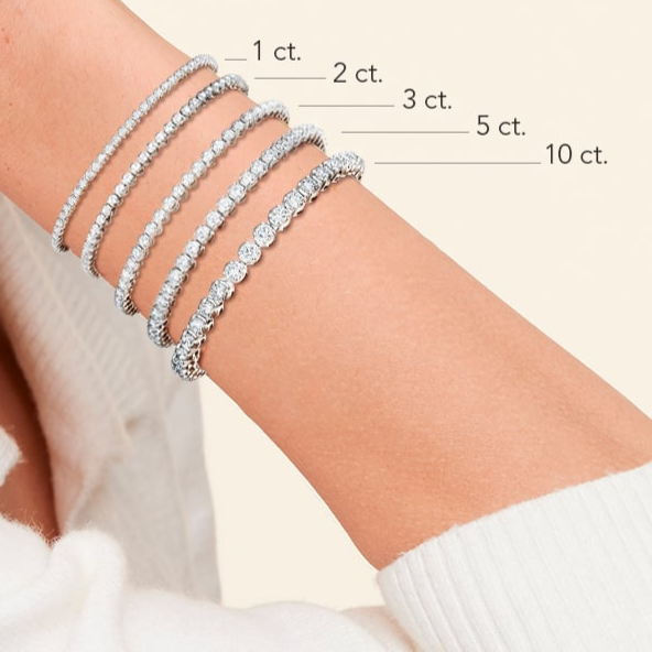 10CTW 7 inch Lab Grown Diamond Daily Wear Tennis Bracelet