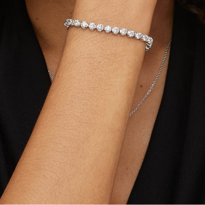 10CTW 7 inch Lab Grown Diamond Daily Wear Tennis Bracelet