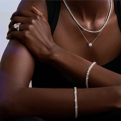 10CTW 7 inch Lab Grown Diamond Daily Wear Tennis Bracelet