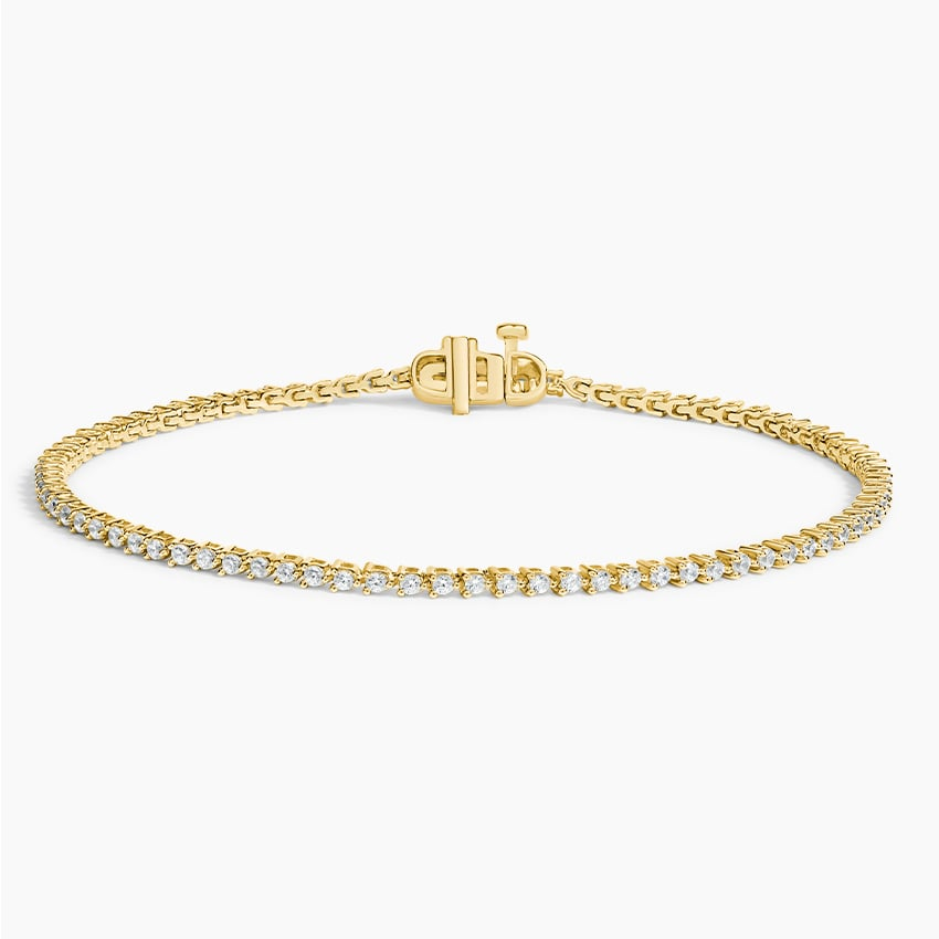 1CTW 7 inch Elegant Three Prong Lab Grown Diamond Tennis Bracelet
