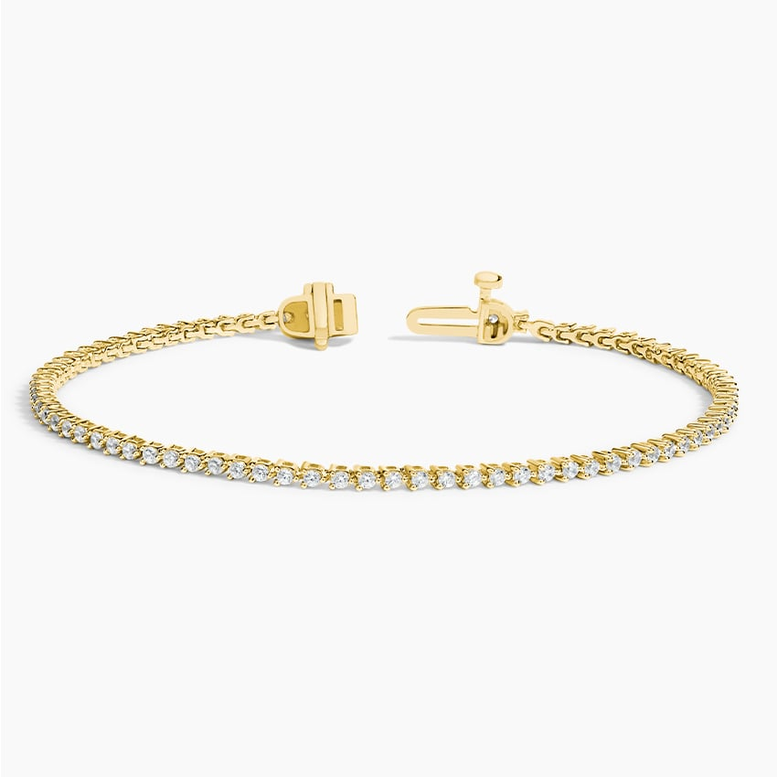 1CTW 7 inch Elegant Three Prong Lab Grown Diamond Tennis Bracelet