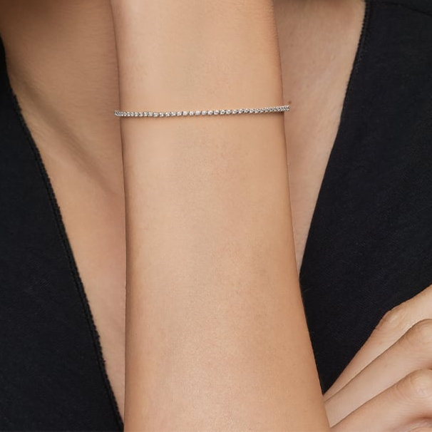 1CTW 7 inch Elegant Three Prong Lab Grown Diamond Tennis Bracelet